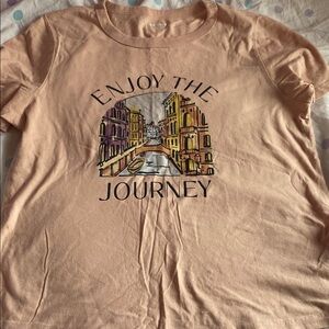 Old Navy Peach Graphic Tee